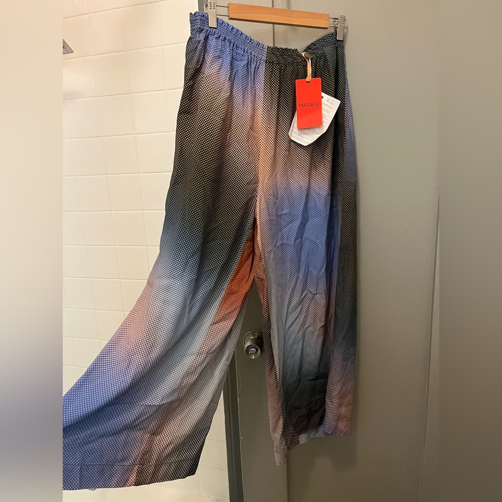 SOLD NWT MAX&Co Gaucho Ombré Gradient Cropped Pants